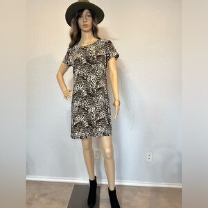Rachel Zoe Animal Print Mini Dress Retail $150